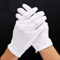 1 paire de gants en coton blanc pour hommes, uniforme de smoking formel, garde d'honneur, défilé, Costume de cérémonie, Cosplay, pièce de monnaie, bijoux, gant de majordome 1