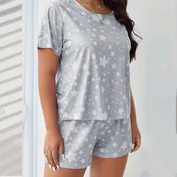 5XL Big Size Pajamas For Women Summer Autumn Faux Cotton Pajama Set  Short Sleeved Casual Loose Luxury Print Sleepwear Pijama - Image 6