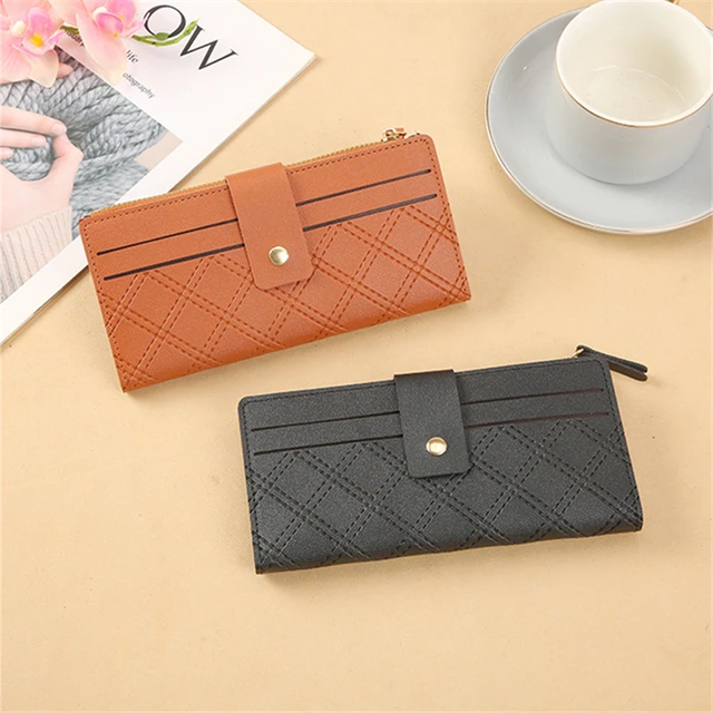 Zipper Long Wallet Women Fashion PU Leather New Female Clutch Coin