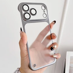 Titanium Gray Fine Hole Borderless Shockproof Matte Phone Case - iPhone 12 Pro Max (Titanium Gray)