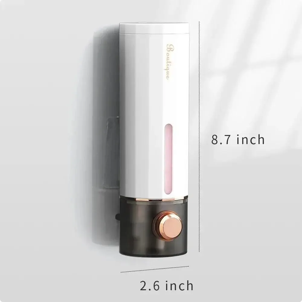 Soap dispenser non-perforating hand sanitizer wall hanger press dispenser for home hotel shower gel shampoo box wall mount