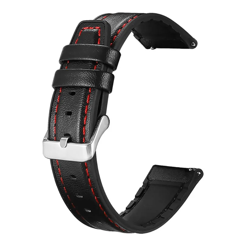 Stylish Silicon Leather Strap - 20/22mm Premium Watch Band