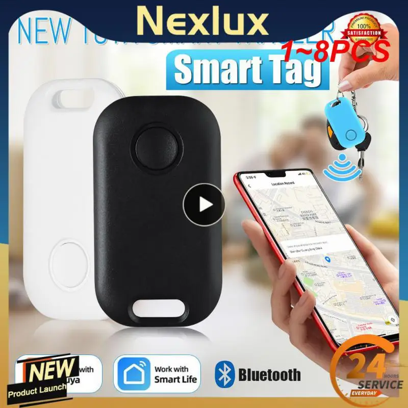 

1~8PCS Tuya Smart Finder GPS Tracker Keychain Anti Lost Alarm&find Things Easily Wireless Location Tracker Tag 2-way Search Key