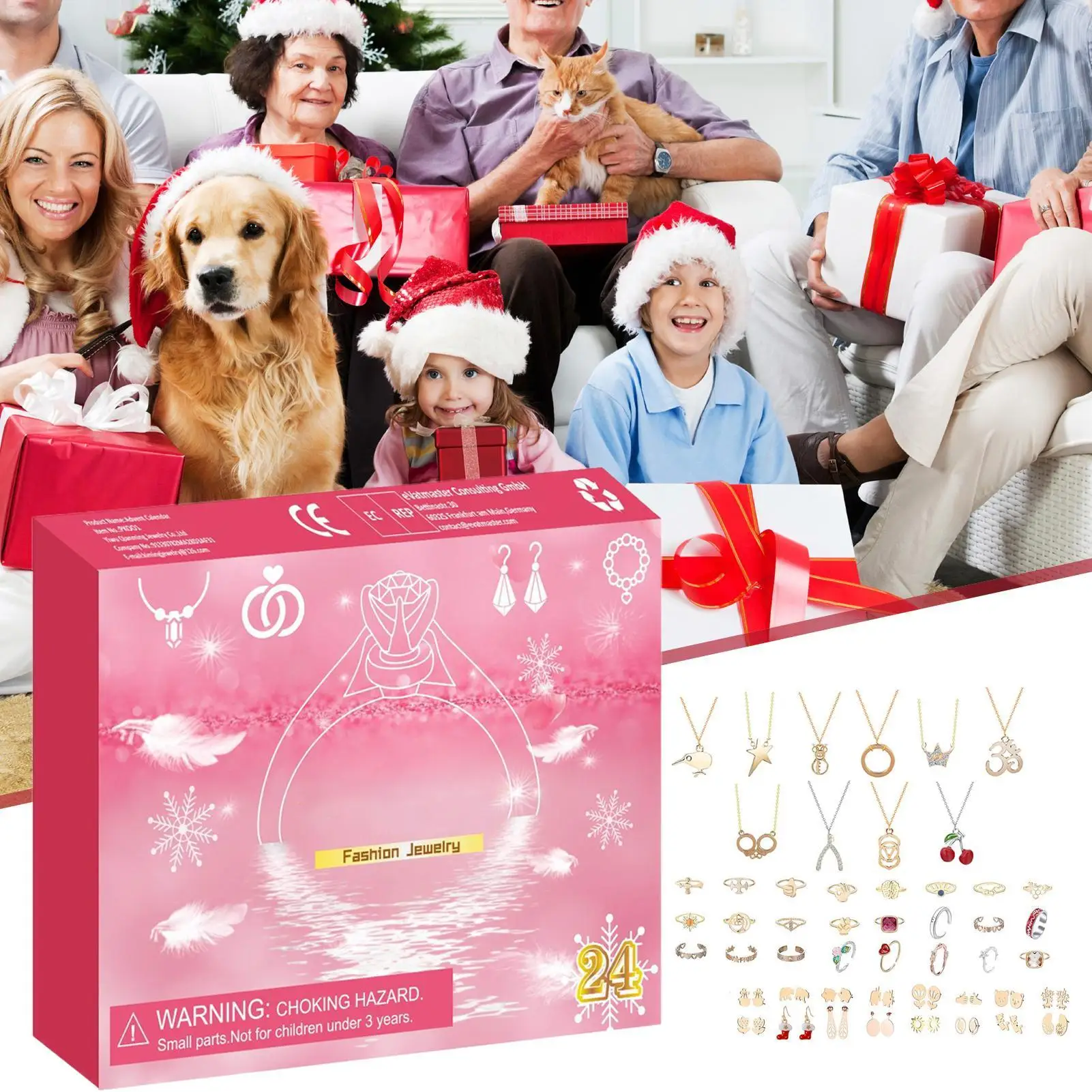 Countdown To Christmas Calendar Winter Holiday Advent Charm Jewelry Charm Christmas Countdown Calendar For Teens Family Friends