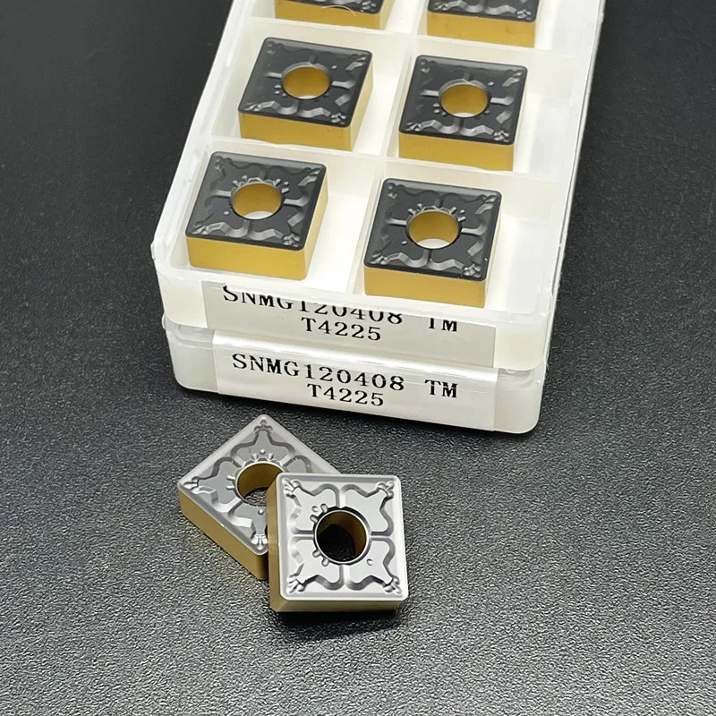 Токарный инструмент SNMG120408 TM T4225, твердосплавное лезвие, двухцветный токарный инструмент