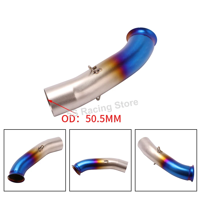 For KTM 390 DUKE 125 200 250 390 RC390 2017 - 2020 Motorcycle GP Exhaust System Escape Modified Link Pipe Muffler Carbon Fiber - Image 5