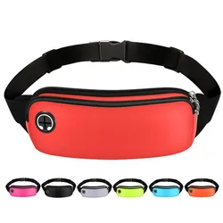 Lightweight Running Bag with Reflective Strip Waist Belt Bag Waterproof Sports Fanny Pack Mobile Phone Bag Dual-Layer Breathable