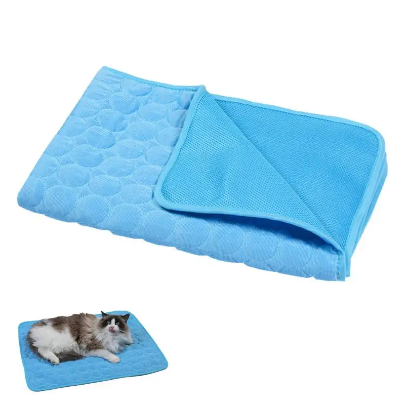 Pet Self Cooling Mat Summer Dog Pad Coperta Di Raffreddamento Lavabile Antiscivolo Summer Pet Outdoor Sleeping Bed Per Kennel Floor Car Sofa
