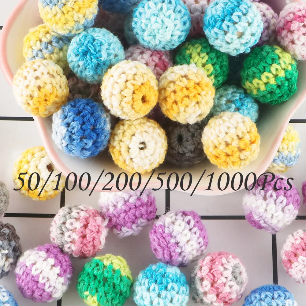 

Бусины деревянные для вязания крючком, 16/20 мм, 50-1000 шт.