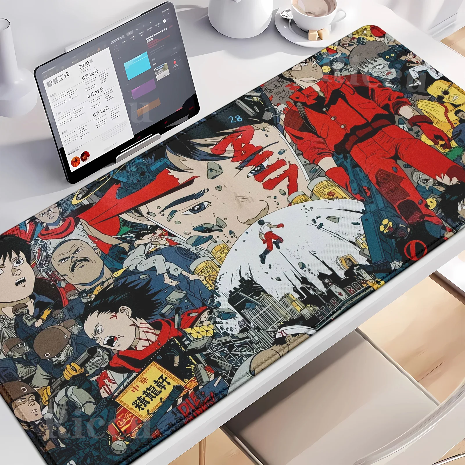 Anime AKIRA Mauspad Gaming Mousepad Große Büros Computerspiel Grande Tastatur Laptop Mauspad 400x900mm Teclado Schreibtischunterlage