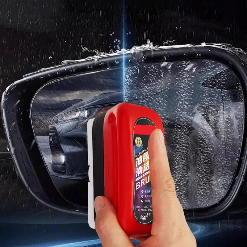 Car Glass Oil Film Cleaner Brush Efficient 120ml Glass Cleaning Board Deep Cleaning Oil Film Remover Long-Term Protection