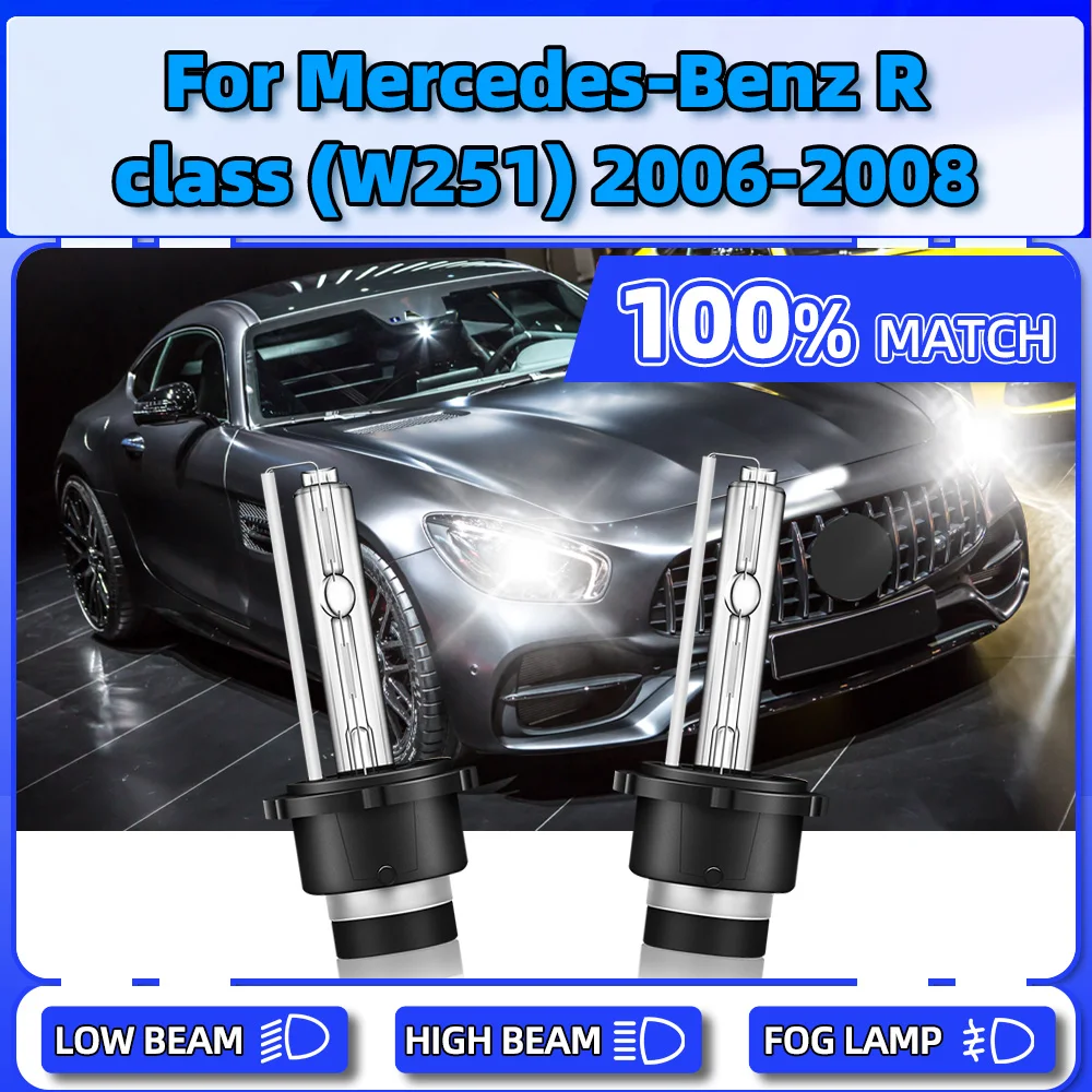 

2PCS 35W Auto Xenon Headlight 6000K White 12V Plug And Play Car Headlamps For Mercedes-Benz R class (W251) 2006 2007 2008