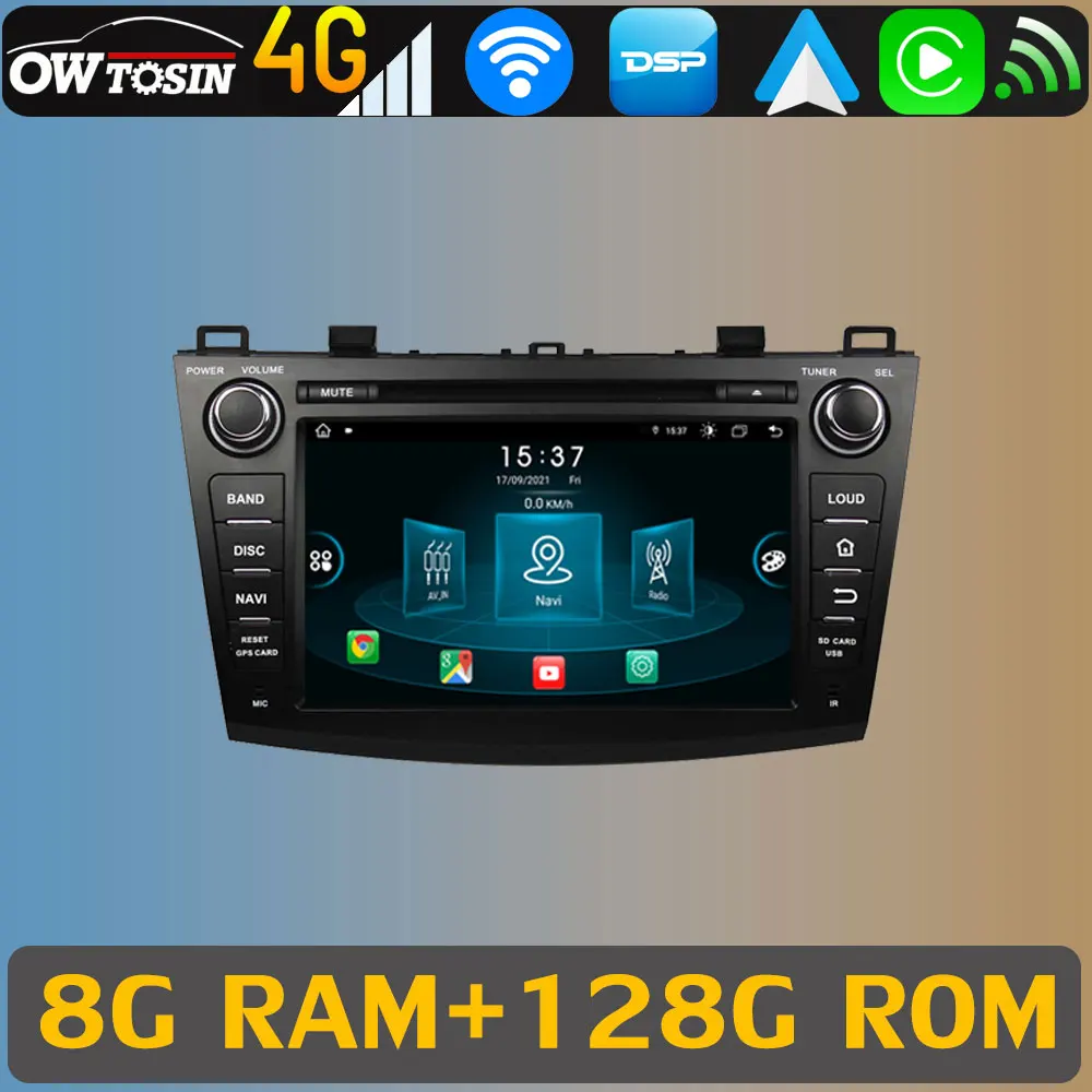 2Din8Core8128GAndroid11CarDVDGPSNavigationStereoForMazda3