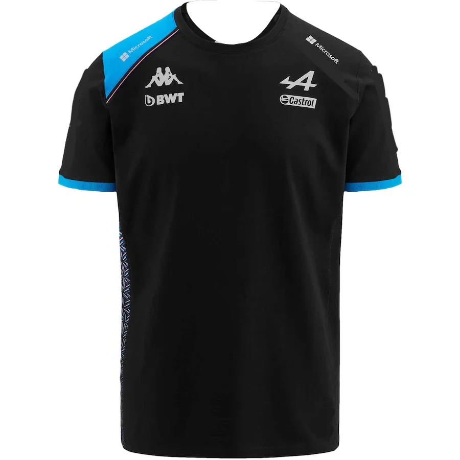 Motorcycle Heavy Riding T-Shirt Men's Summer Short Sleeve Kawasaki Outdoor Sportswear Sports BWT ALPINE F1 Racing Clothing
