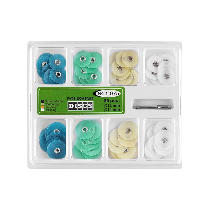 

JoyDental 40/80Pcs Dental Polishing De Polimento Discs Gross Reduction Contouring Mandrel Stripes Set Dental Materials