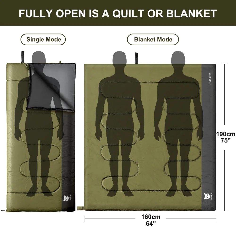 Night Cat Camping Sleeping Bag 2
