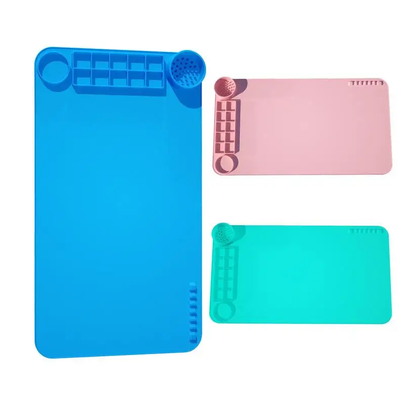 

Silicone Painting Mat Non Stick Craft Mat Nonskid Painting Art Clay DIY Creations Watercoloring Stamping Crafting Accessories