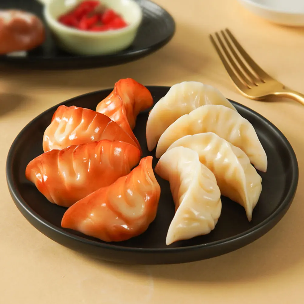 Artificial fruits and vegetables Simulation dumpling model 4pcs for shop window etc.