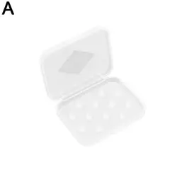 Compact Protective Case for Earphone Tips - Dustproof Storage for In - Ear Headphone Accessories (WHITE)
