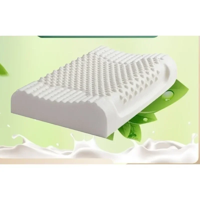 Thailand Pure Natural Latex Pillow Remedial Neck Protect Vertebrae Health Care Orthopedic Pillow Slow Rebound