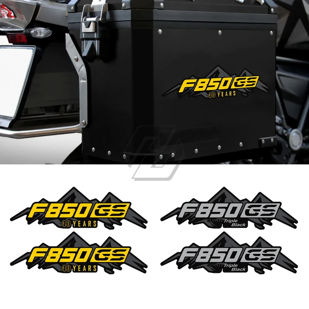 

For BMW Motorrad Aluminum Panniers Box F850GS Triple Black 40 Years Decals Motorcycle Reflective Sticker