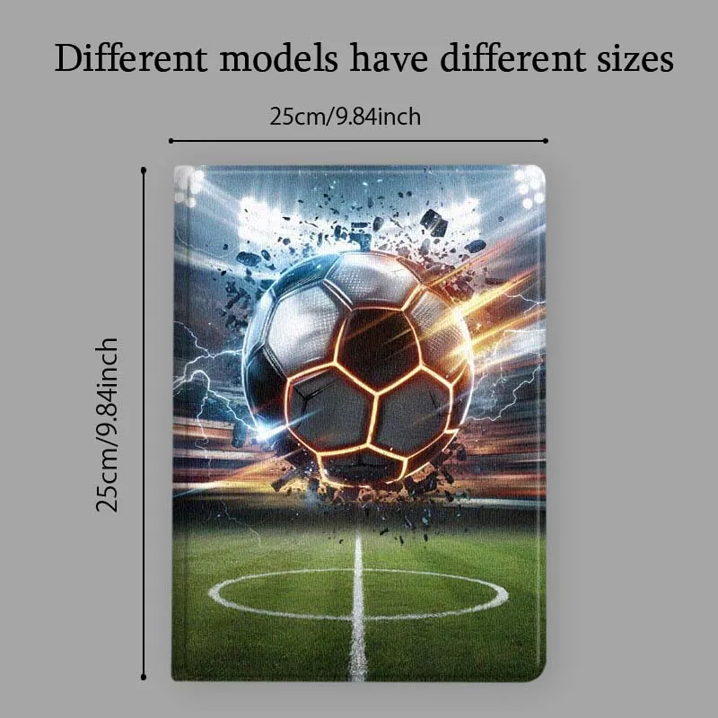 Stadium Soccer Lightning Tablet Case with Soft Pen Tray