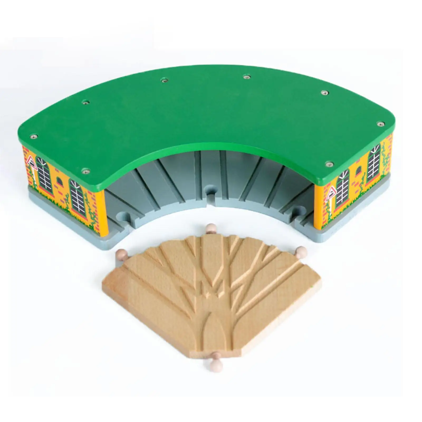 Wooden Train House Wood Train Toy Wood Train Shed for Fine Motor Skills Promoting Creativity Preschool Kids Birthday Gift Wooden Train House Wood Train Toy Wood Train Shed for Fine Motor Skills Promoting Creativity Preschool Kids Birthday Gift