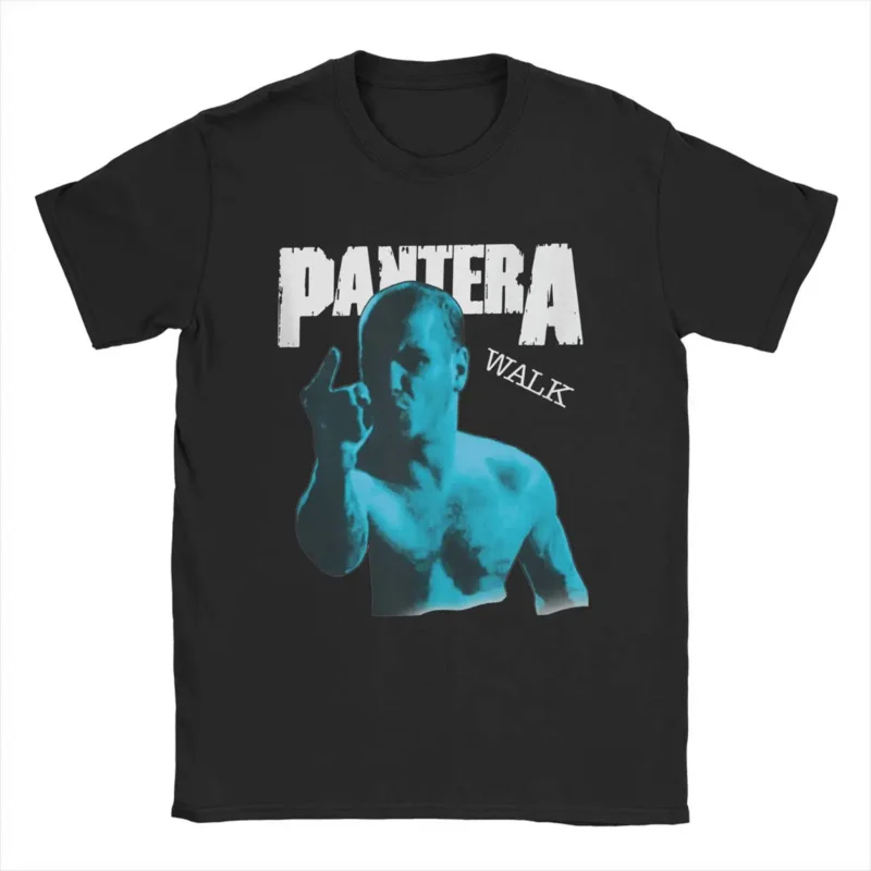 

Men's T-shirt Pantera vintage 100% cotton tee shirt Short Sleeve T shirts o neck tops plus size