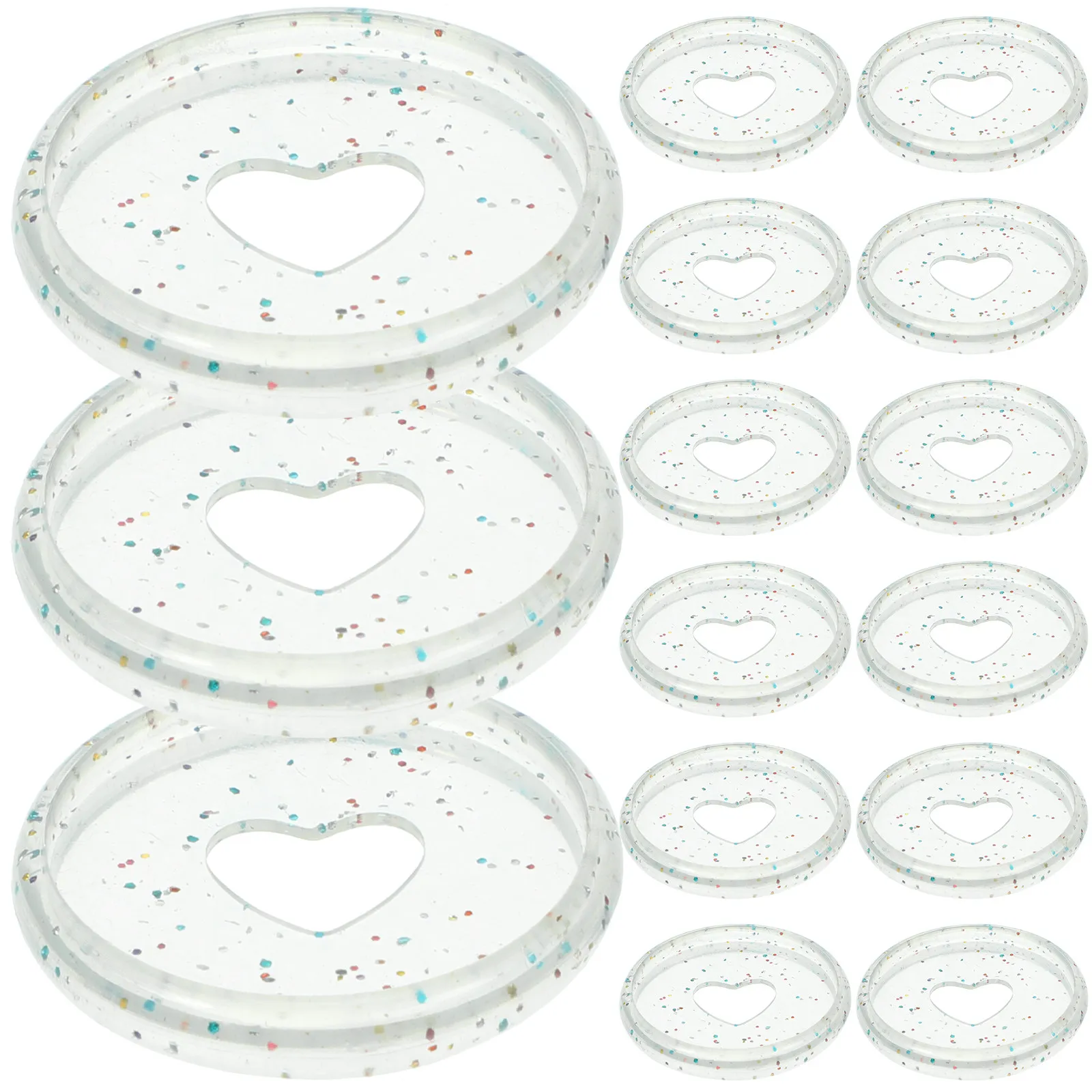 50Pcs 플라스틱 디스크바운드 루즈리프 바인더 디스크 원형 확장형 디스크 노트북 플래너 바인딩 용품용 ABS 소재