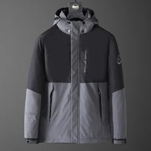 

Winter new men hooded short down warm cotton-padded clothes thickened business casual fashion simple Men wear in Europe America