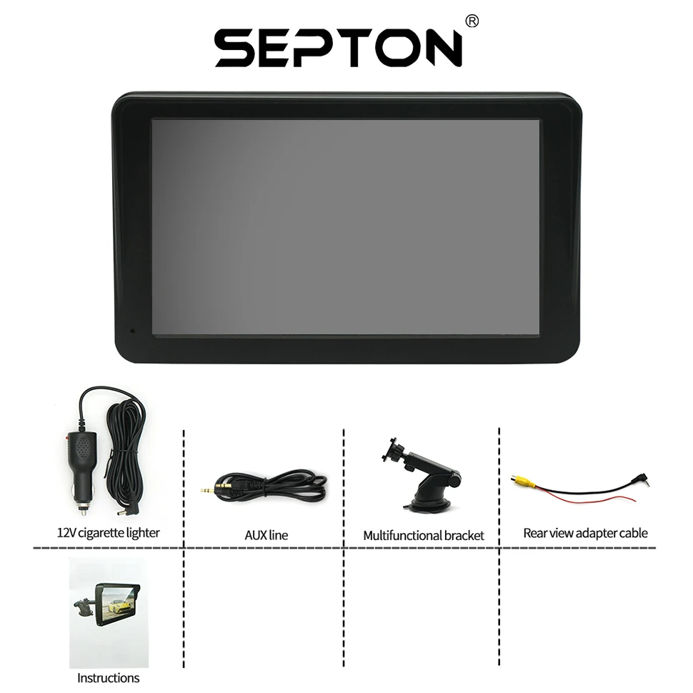 SEPTON ȵ̵ ڵ ׷ ,  ޴ HD ġ ũ,  ī÷, BT, 2 Din, 7 ġ Ƽ̵  ÷̾