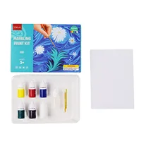 6ml Water Marbling Paint Kit Water Art Paint Set With Sketch Paper Arts Crafts For Girl Boy Creative Activities 6 Color 2