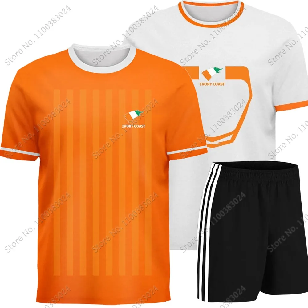 

Maillot Ivory Coast National Jersey team Fans 2023 T Shirts 3D Print Mens Shorts Running Streetwear Casual Training Suit Clothe
