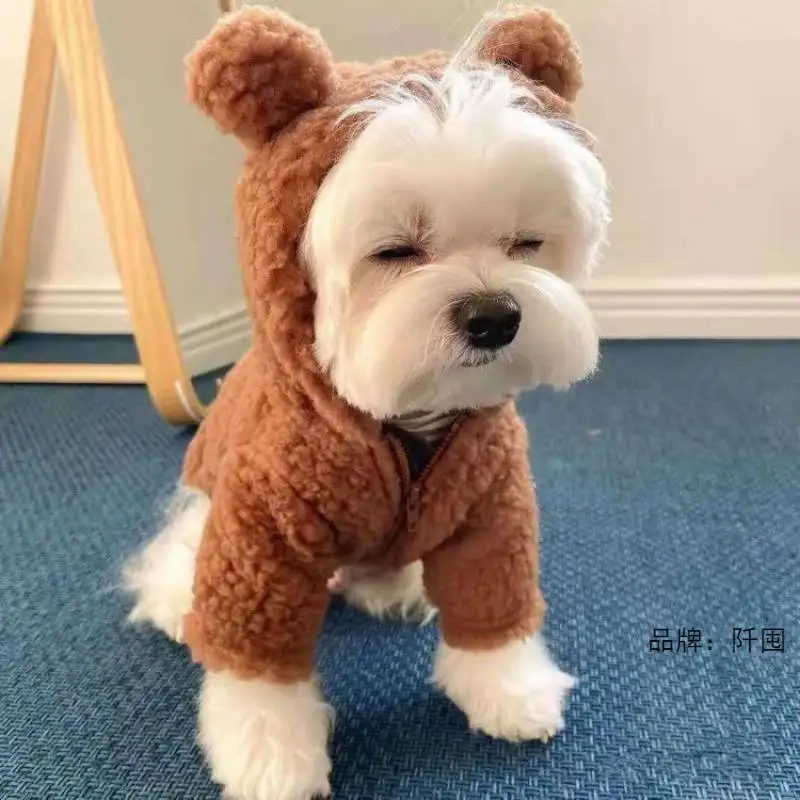 2 Ensembles Vêtements Pour Ours En Peluche - Salopette Et Pull - Costume Déguisement Pour Nounours 30cm - Cadeau Enfant