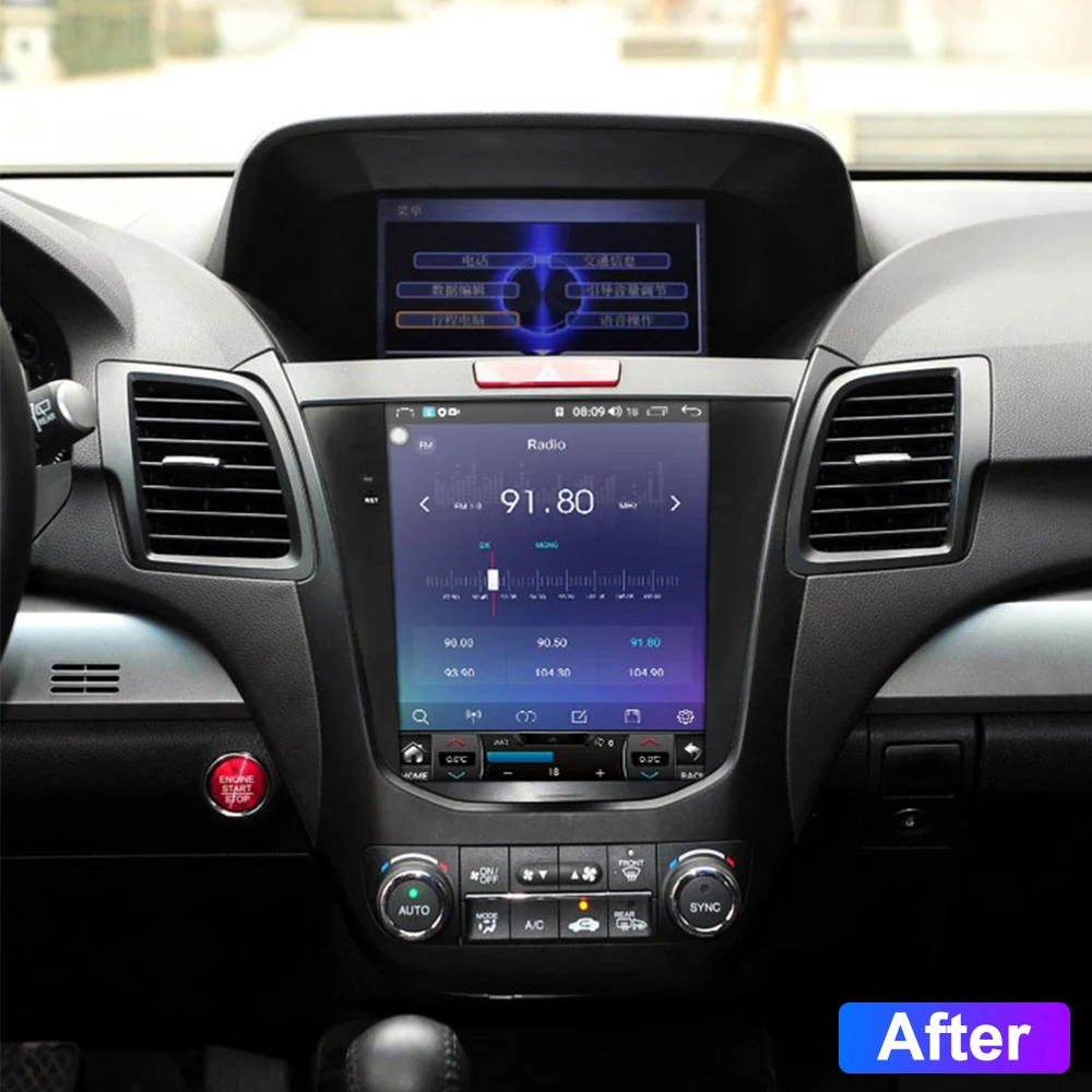 Android12 Tesla Screen Carplay For Acura RDX TB3 TB4 2013-2018  Car Player GPS Navi Unit Stereo Radio Recorder