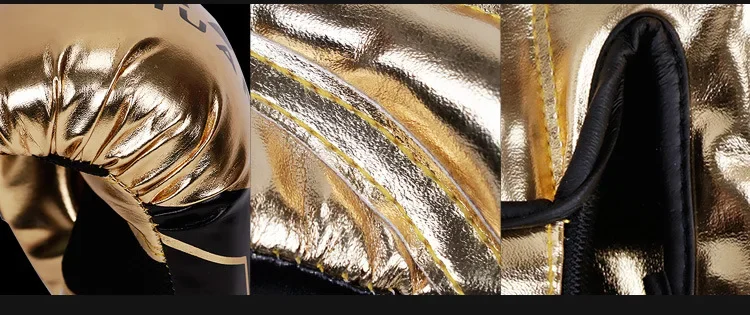 Luvas de boxe douradas, luvas de couro pu para homens, saco de areia, muay thai, combate, adulto, muay thai, luva de competição 14 S3f9dffdad34c4dfba5cffcd83a31e146M