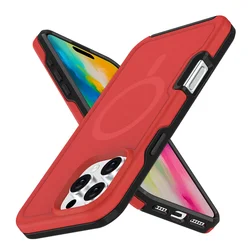 Magnetic Dual Layer Armor Shockproof Matte Phone Case with Enhanced Protection - iPhone 12 Pro Max (A1)
