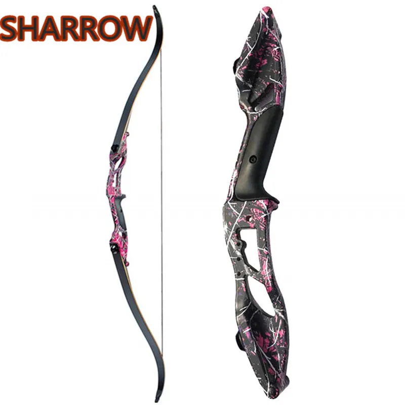 

1pc 30-50lbs F179 Recurve Bow 56" American Hunting Bow Tranditional Longbow 17" Alloy Riser Outdoor Archery Training Shooting
