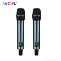 MiCWL E965-G4 système de Microphone sans fil portatif à 4 canaux 4 Microphones de karaoké DJ de scène dynamique cardioïde 4
