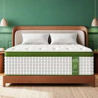 Queen Mattress for Side Sleepers & Couples,14 Inch Cooling Gel Hybrid Bed Extra Lumbar & Shoulder Support CertiPUR-US 1