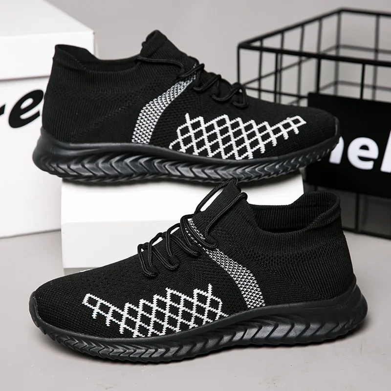 US 25.20 Men's Breathable Lightweight Running Shoes Vzikun www