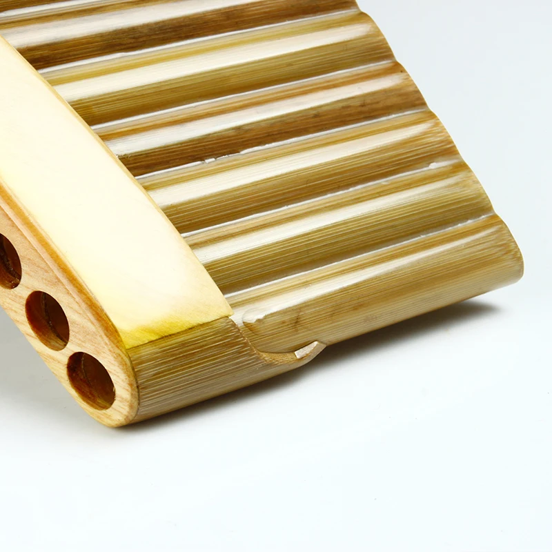 Pan Flute C/F/G Key Pan Flute 25/22/18/15/10 Pipes Musical Instrument Light Brown Woodwind Handmade