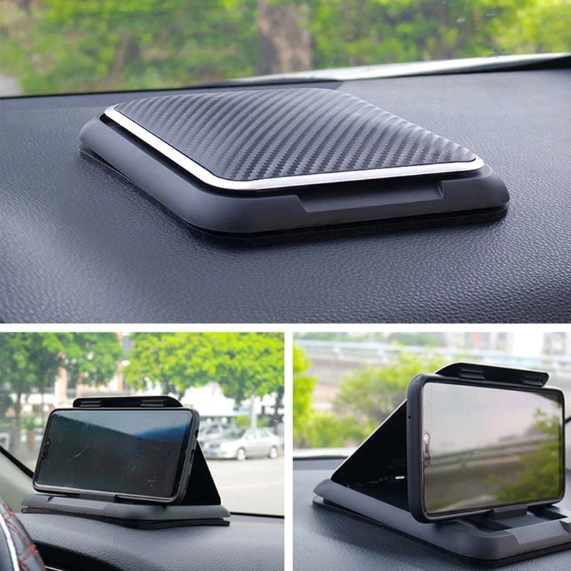 

Dashboard Mobile Phone Support Car Phone Holder Anti-Slip Silicone Suction Pad Adjustable Smartphone Support Car Goods