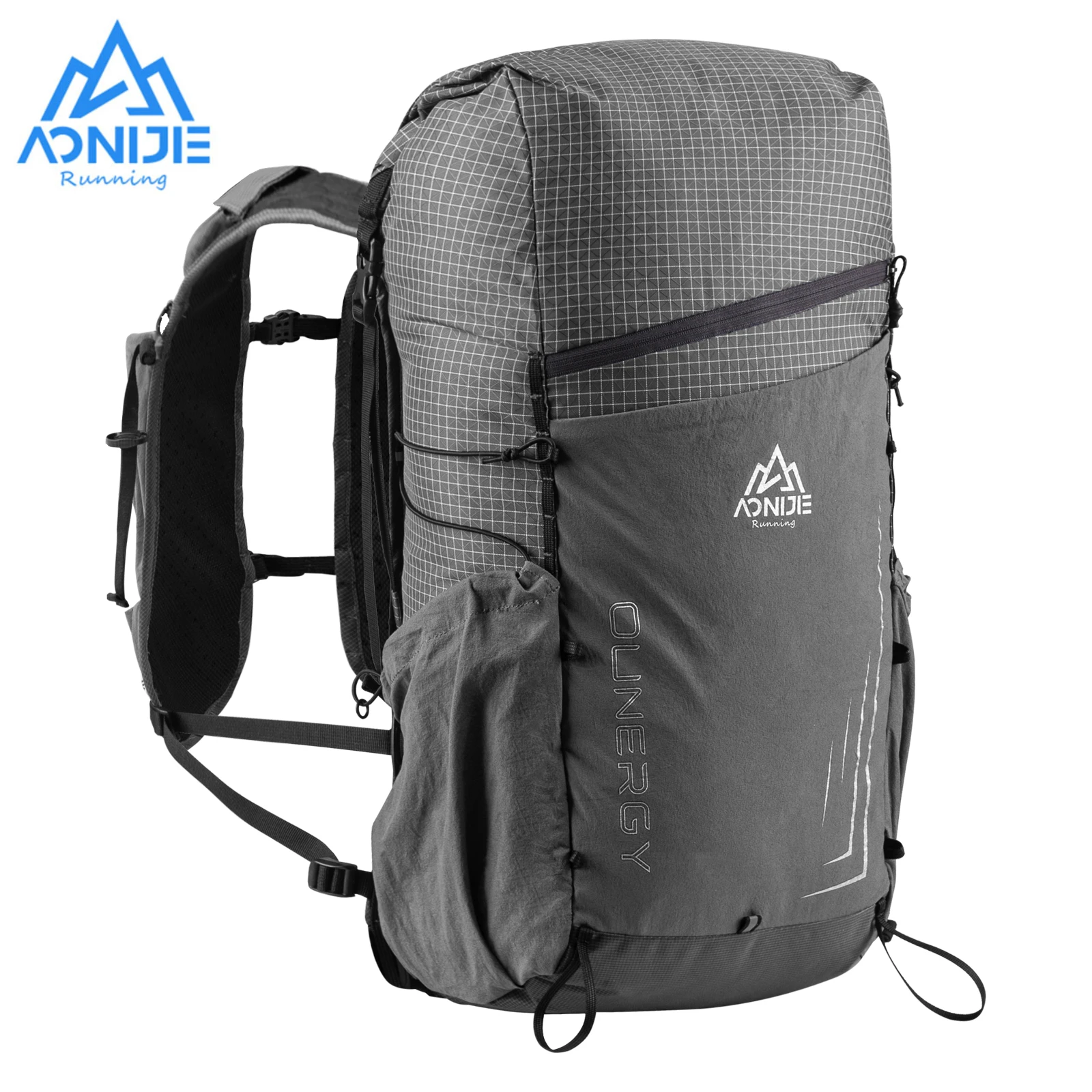 

AONIJIE 30L Large Capacity Outdoor Climbing Backpack Camping Daypack Travel Bag For Hiking Trekking Mountaineering Black Gray
