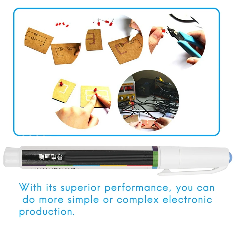 BG-Conductive Ink Pen Electronic Circuit Draw Instantly Magical Pen Circuit DIY Maker Student Kids Education Magic Gifts