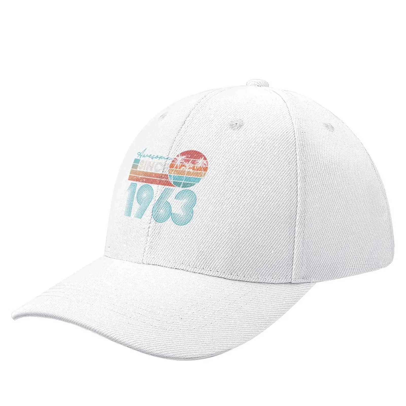 

60th Birthday - 1963 Beach Sunset Vintage Shirt Baseball Cap derby hat Snap Back Hat tea Hat cute Baseball Men Women's