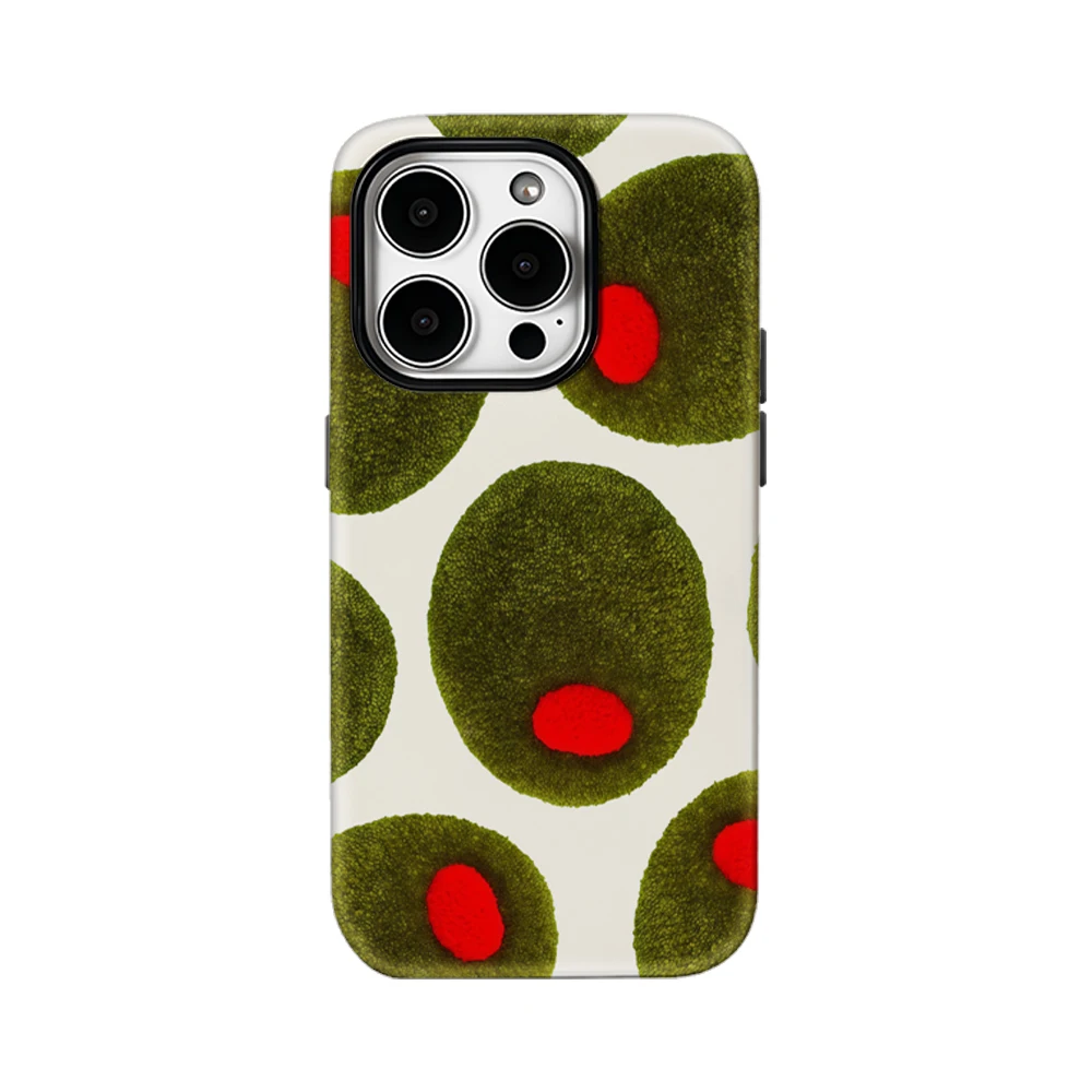 Olive Dot Double-Layer Must-Have Phone Case