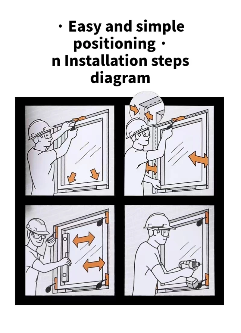 Installation and positioning of doors and windows Squeeze airbag Plastic valve