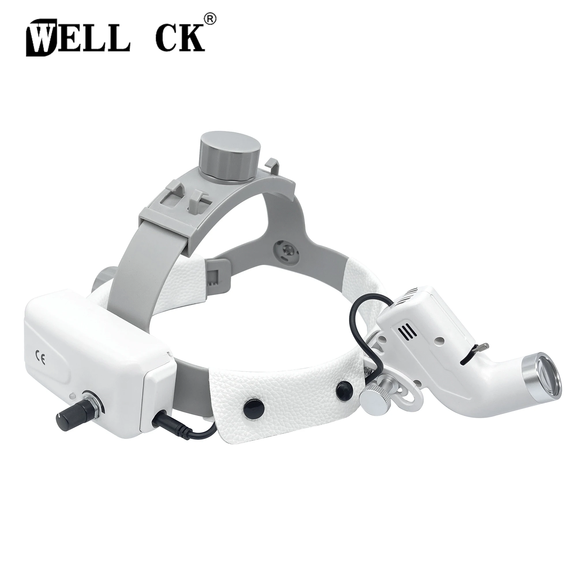 

Dental LED Head Light Lamp for Binocular Loupes 5W Light Intensity Ajustable 65000lux Dentisit Surgical Headlight Lab Equipment