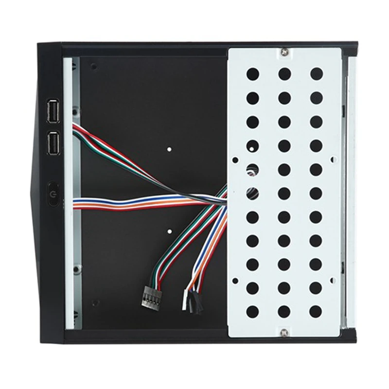 M05 미니 ITX 섀시, 후면 마운트 브래킷 포함, HTPC 케이스, USB2.0 ITX 인클로저, 사무실용 산업 제어 섀시